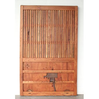 総欅 格子蔵戸　W0214 ウラ