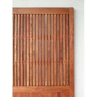 総欅 格子蔵戸　W0214 