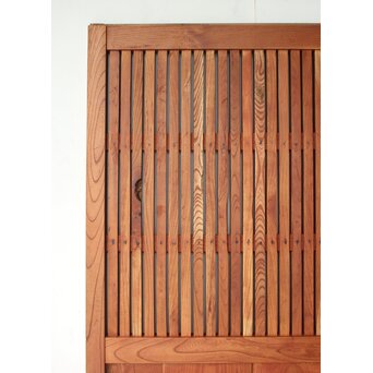 総欅 格子蔵戸　W0214 