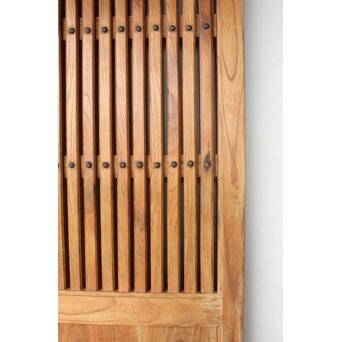 総欅 格子蔵戸　W0214 