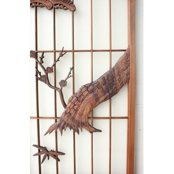 松竹梅 書院欄間 3枚1組　R0495 