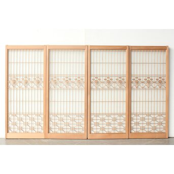 麻組子 白木書院 4枚1組　R0497