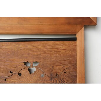 砂ずり仕上 中型透かし欄間 2枚1組　R0502 