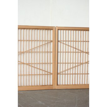 松皮菱 組子大型書院 2枚1組　R0503 