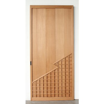 松皮菱の升格子板戸　B1099