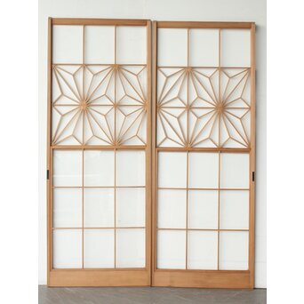 麻組子 雪見障子戸 2枚1組　F283