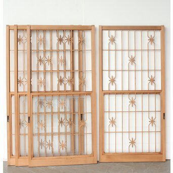 とんぼ組子 中型雪見障子戸 4枚1組　F284
