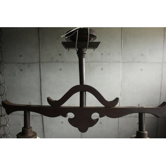 民藝好 木製二灯照明　A0519 