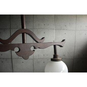 民藝好 木製二灯照明　A0519 