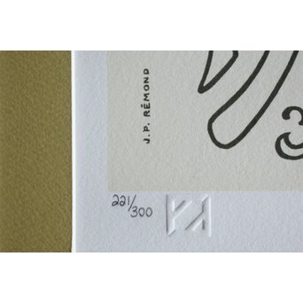 Alphonse Mucha ミュシャ「SALON des CENT」ミュシャ財団認定 リクリエーション版画 リトグラフ　Z706 