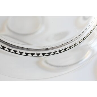 Lalique Dampierre ルネ・ラリック ダンピエール 三角紋皿 5枚1組　Y064 