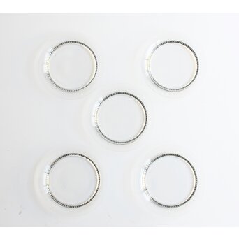 Lalique Dampierre ルネ・ラリック ダンピエール 三角紋皿 5枚1組　Y064