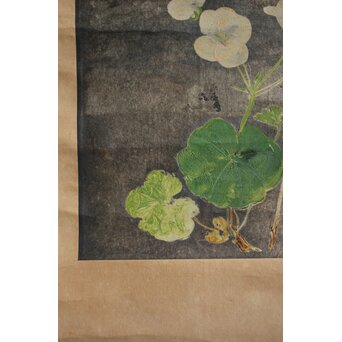 川村清雄 静物 油彩 掛軸　Z710 