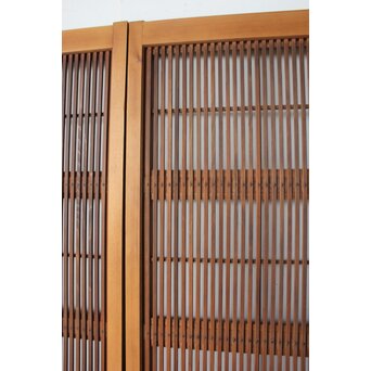 障子枠付 にかわガラス格子戸 4枚1組　L1185 