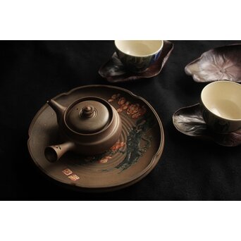 古安東 梅図 中皿　P601 