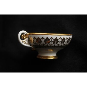セーブル陶磁器 1815年～ ナポレオン～ルイ18世時代 金彩ティーカップ　P602 