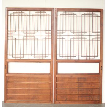 ガラス組子建具 2枚1組　GD0324