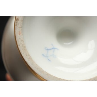 セーブルスタイル 花瓶一対 人物天使　P612 