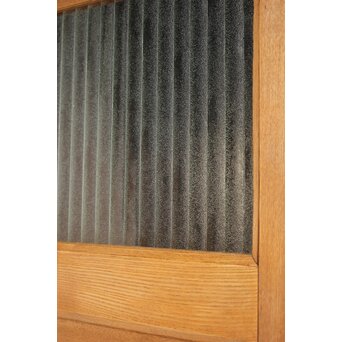 楢の銀モールガラスドア　GD0326 