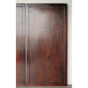 割れあり 欅框 杉板味の一枚板戸 2枚1組　B1113 