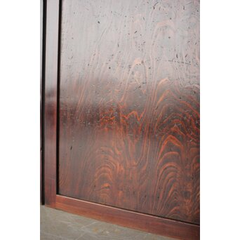 割れあり 欅框 杉板味の一枚板戸 2枚1組　B1113 