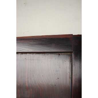 割れあり 欅框 杉板味の一枚板戸 2枚1組　B1113 