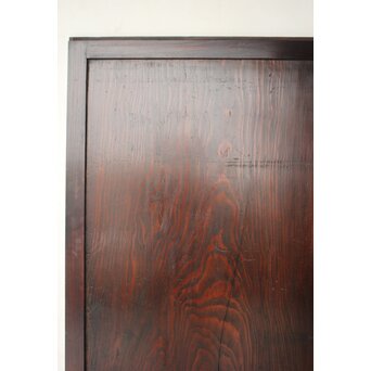 割れあり 欅框 杉板味の一枚板戸 2枚1組　B1113 
