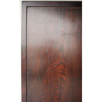 割れあり 欅框 杉板味の一枚板戸 2枚1組　B1113 