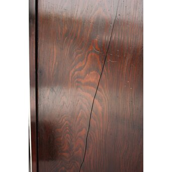 割れあり 欅框 杉板味の一枚板戸 2枚1組　B1113 