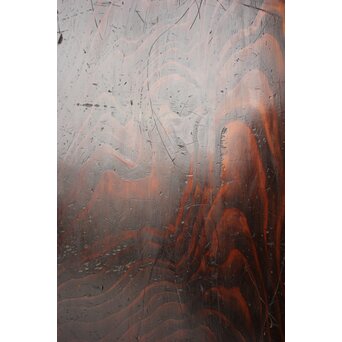 割れあり 欅框 杉板味の一枚板戸 2枚1組　B1113 