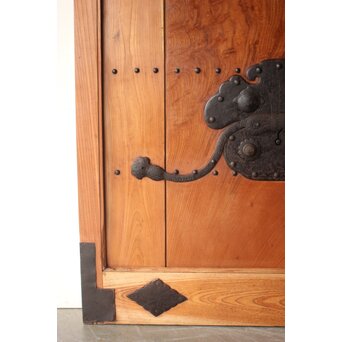 総欅 巾着蔵戸　W0226 