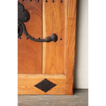 総欅 巾着蔵戸　W0226 