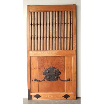 総欅 巾着蔵戸　W0226