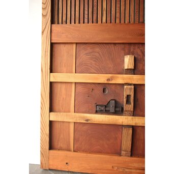 総欅 巾着蔵戸　W0226 