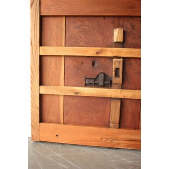 総欅 巾着蔵戸　W0226 