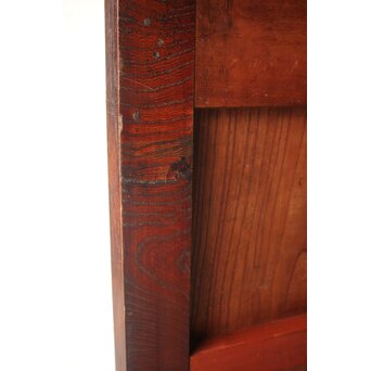 総欅 赤い巾着金具蔵戸　W0225 