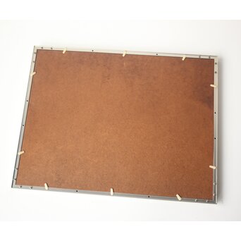 鈴木千久馬 鉛筆油彩【海辺】額装　Z752 