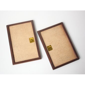 紫翠銘 蓮の画 小引戸 2枚1組　Z756 