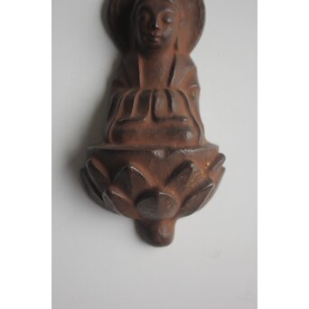 仏師 宮沢甲輔作 乾漆 懸仏 共箱　Q399 