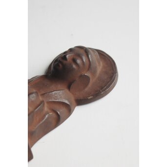 仏師 宮沢甲輔作 乾漆 懸仏 共箱　Q399 