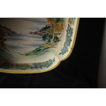 粟生屋 再興九谷焼 硯箱　P617 