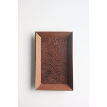 祥桑軒 二代川本光春 桑指物盆　X627