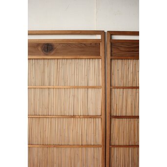 指物師 組子や簾の建具 2枚1組　F297 