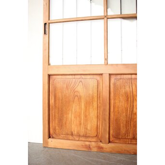 銅格子のクリアガラス戸　GD0330 