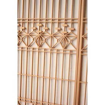 枠無 麻組子 書院欄間 5枚1組　R0522 