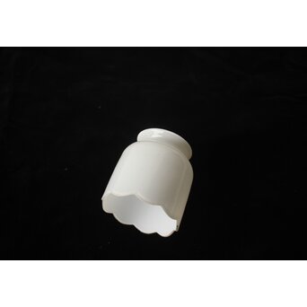 極小 花形乳白色電笠　A537