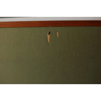 二川和之 【雨聲】 20号 日本画額装　Z767 