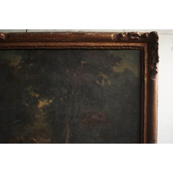 倣 守住勇魚 油彩 初期洋画家　Z768 