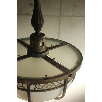 花唐草紋 シャンデリア照明　A543 