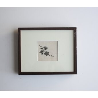 堀文子 墨絵『梅』 Z773